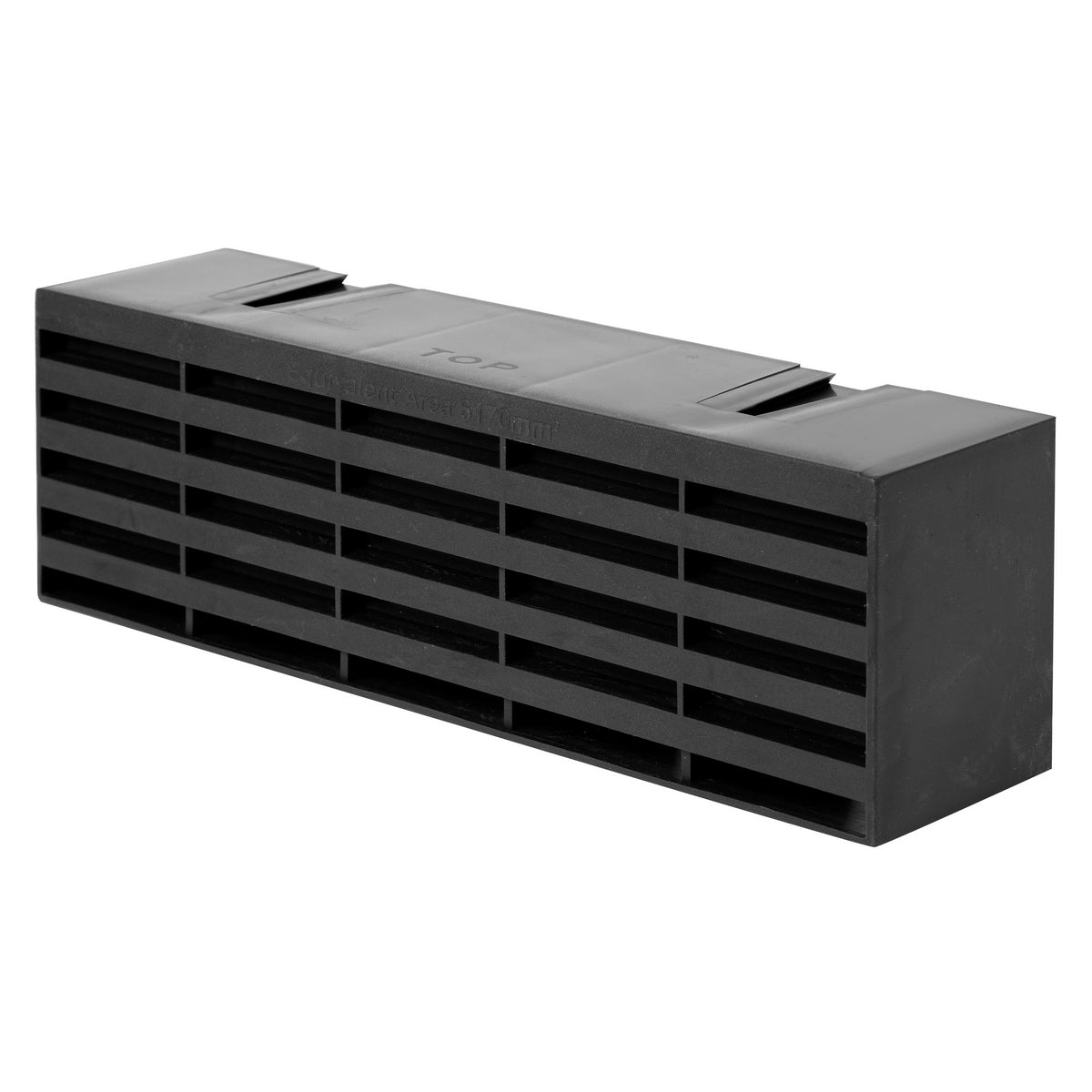 Plastic Airbricks 9" x 3" - Black