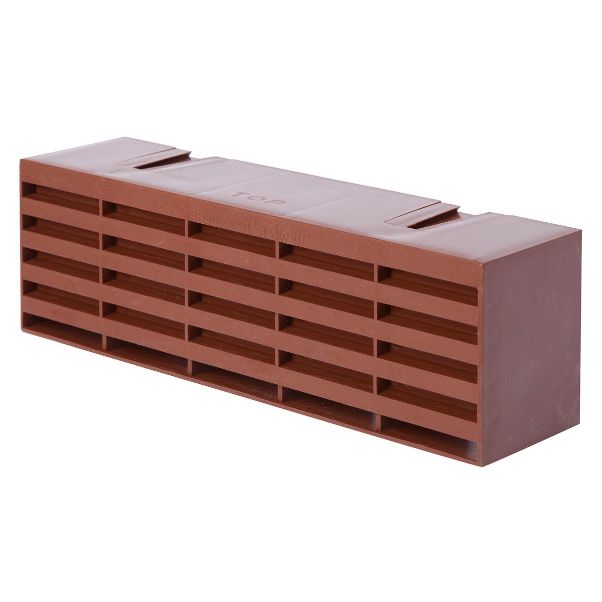 Plastic Airbricks 9" x 3" - Brown