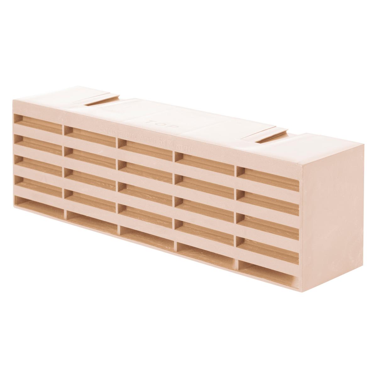 Plastic Airbricks 9" x 3" - Buff