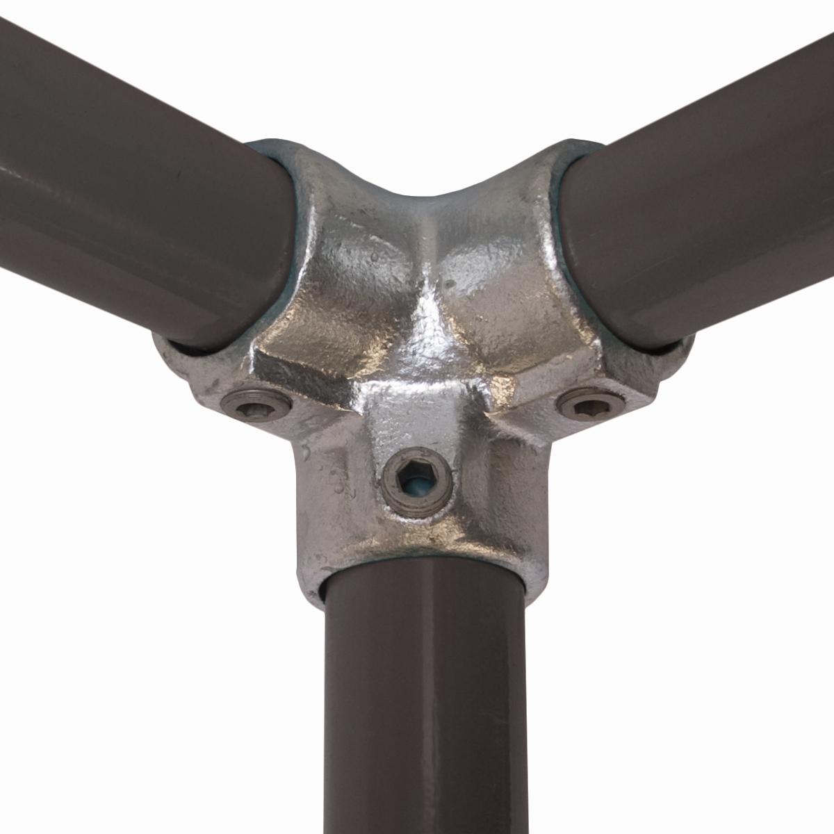 Clamp Fitting 42.4 mm - 3 Way 90° Elbow