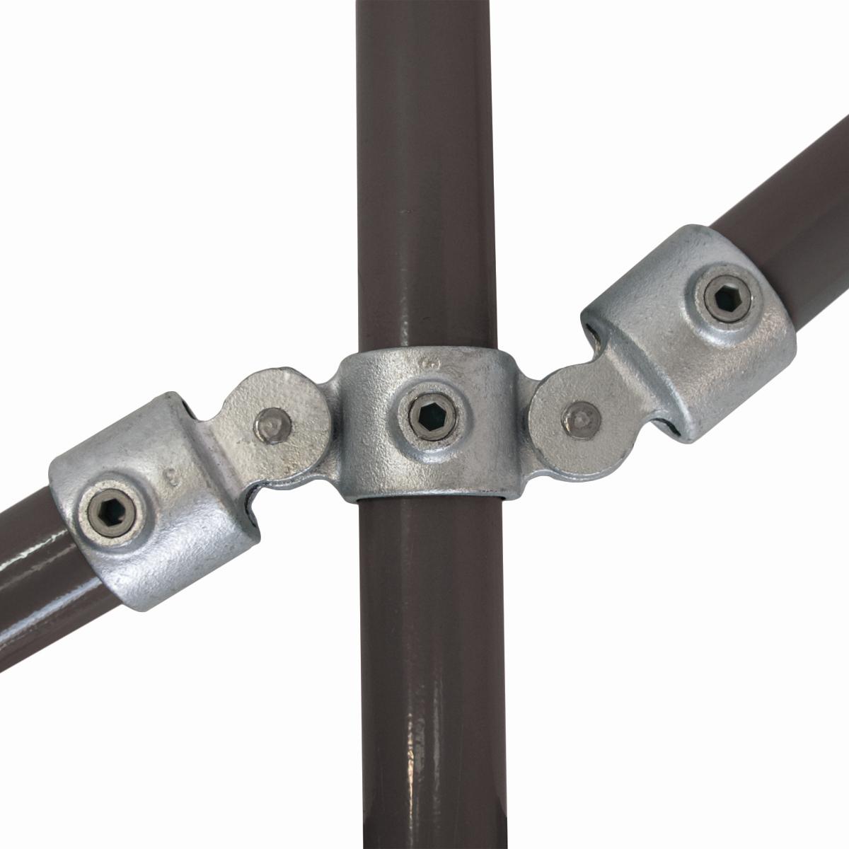 Clamp Fitting 42.4 mm - Double Swivel