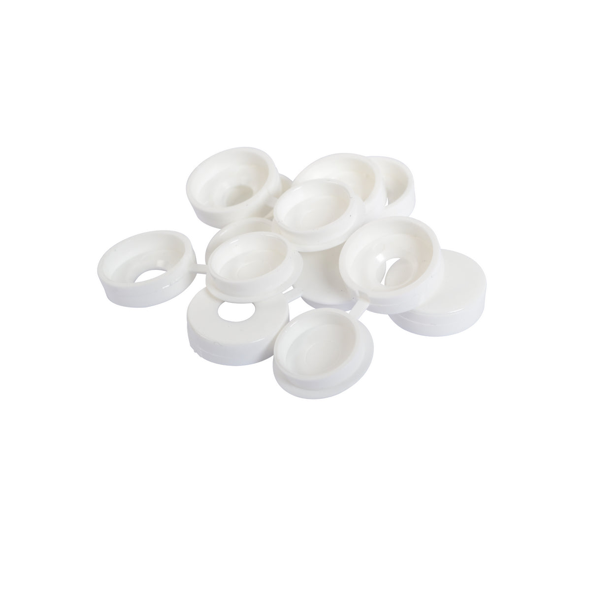 White Plastic Dome Caps 10 g