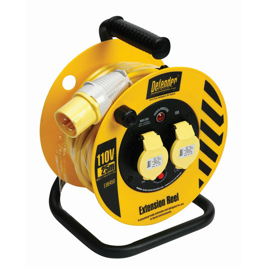 110 V Cable Reel Extension Lead - 25 m