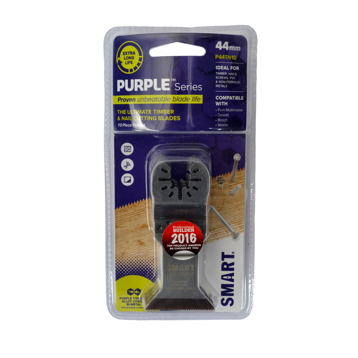 44 mm SMART Purple Series Bi-Metal Blade - Pack 10