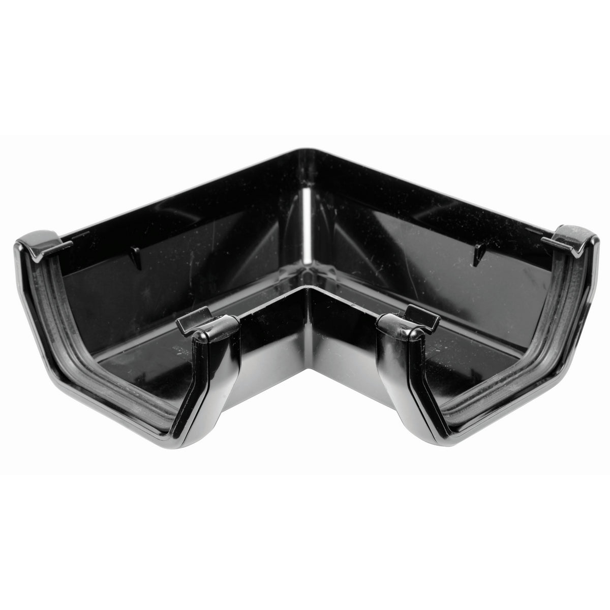 Square Gutter Angle 90° - Black