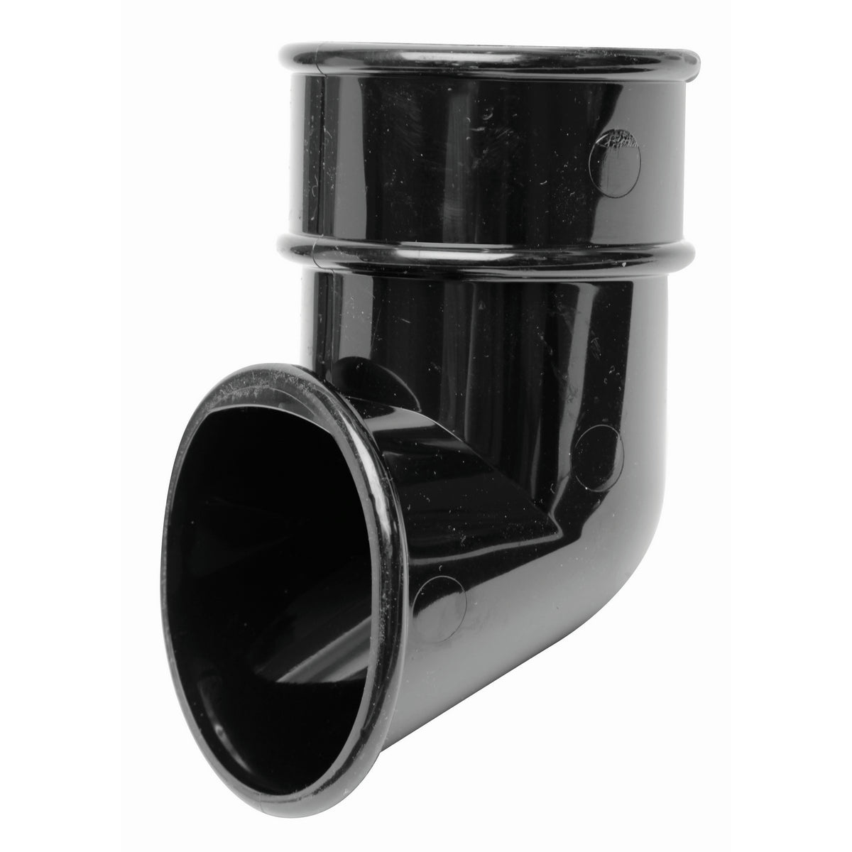 Round Downpipe Shoe - Black
