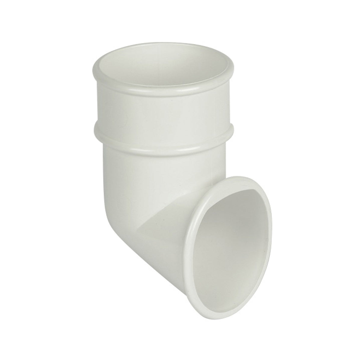Round Downpipe Shoe - White