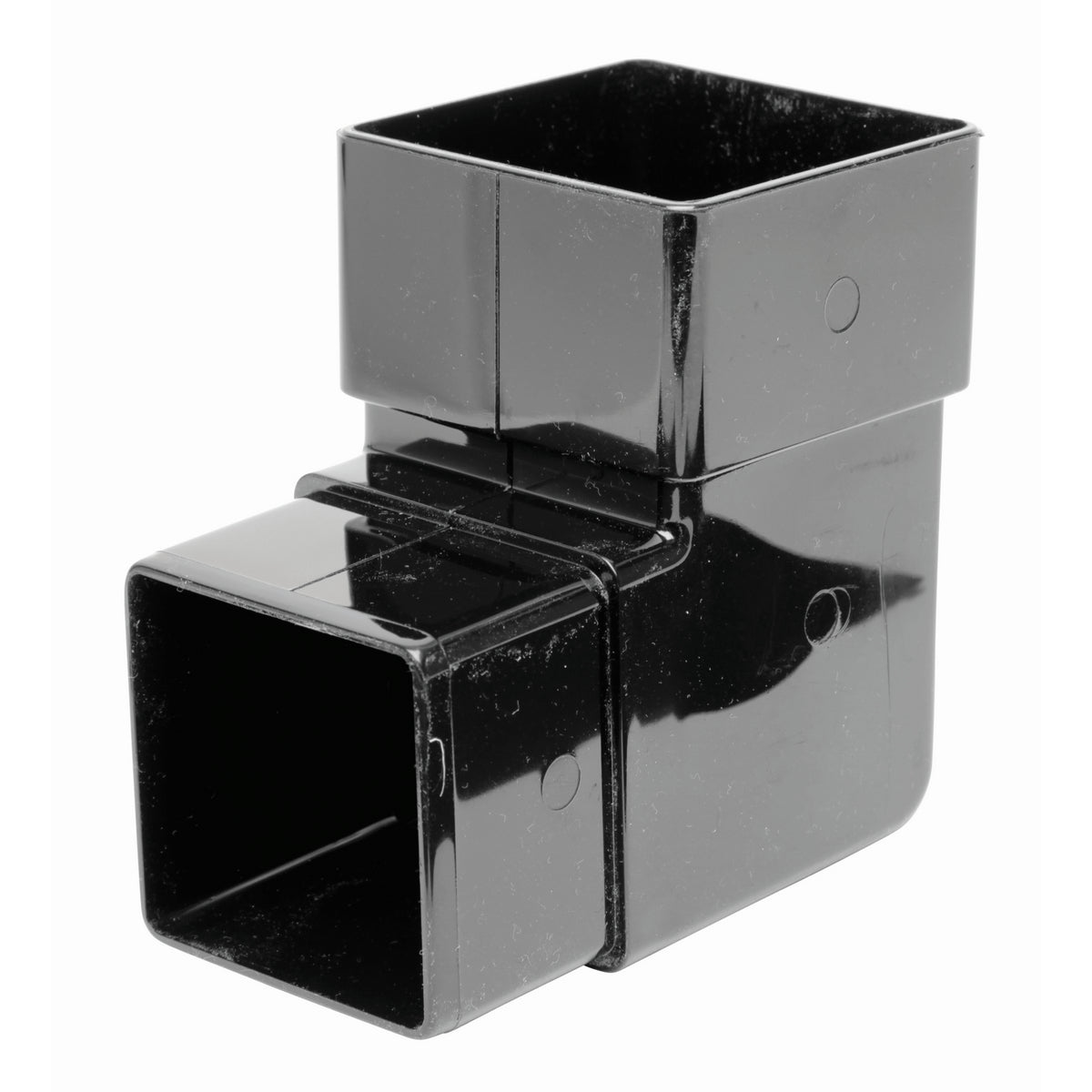 Square Downpipe Bend 90° - Black