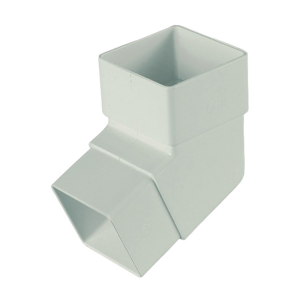 Square Downpipe Offset Bend 112.5° - White