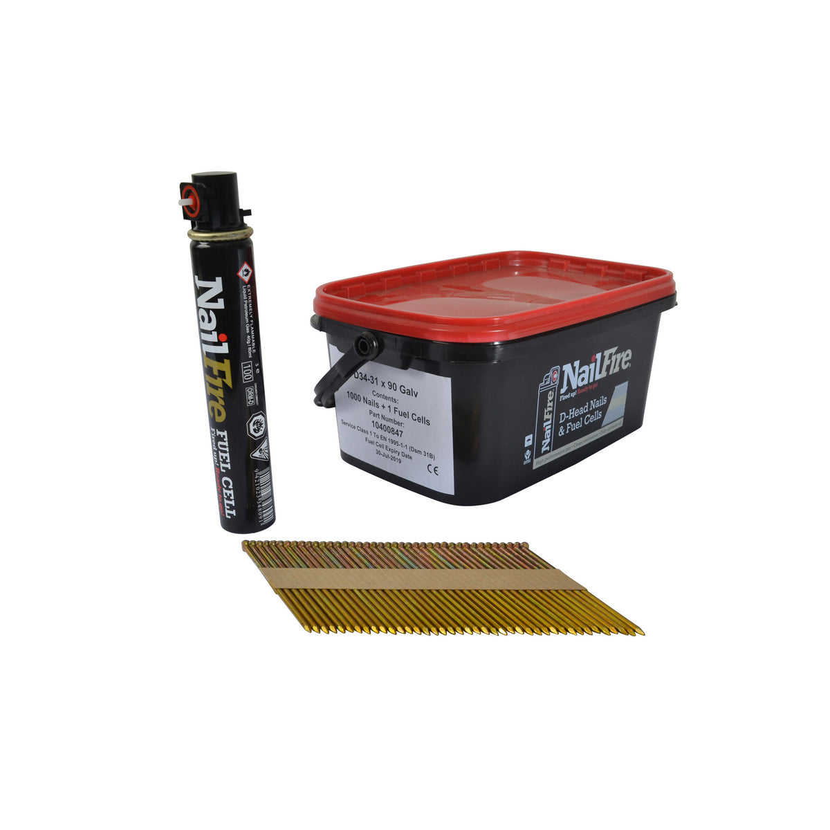 1st Fix Nails Handy Pack E/Galv - 90 mm