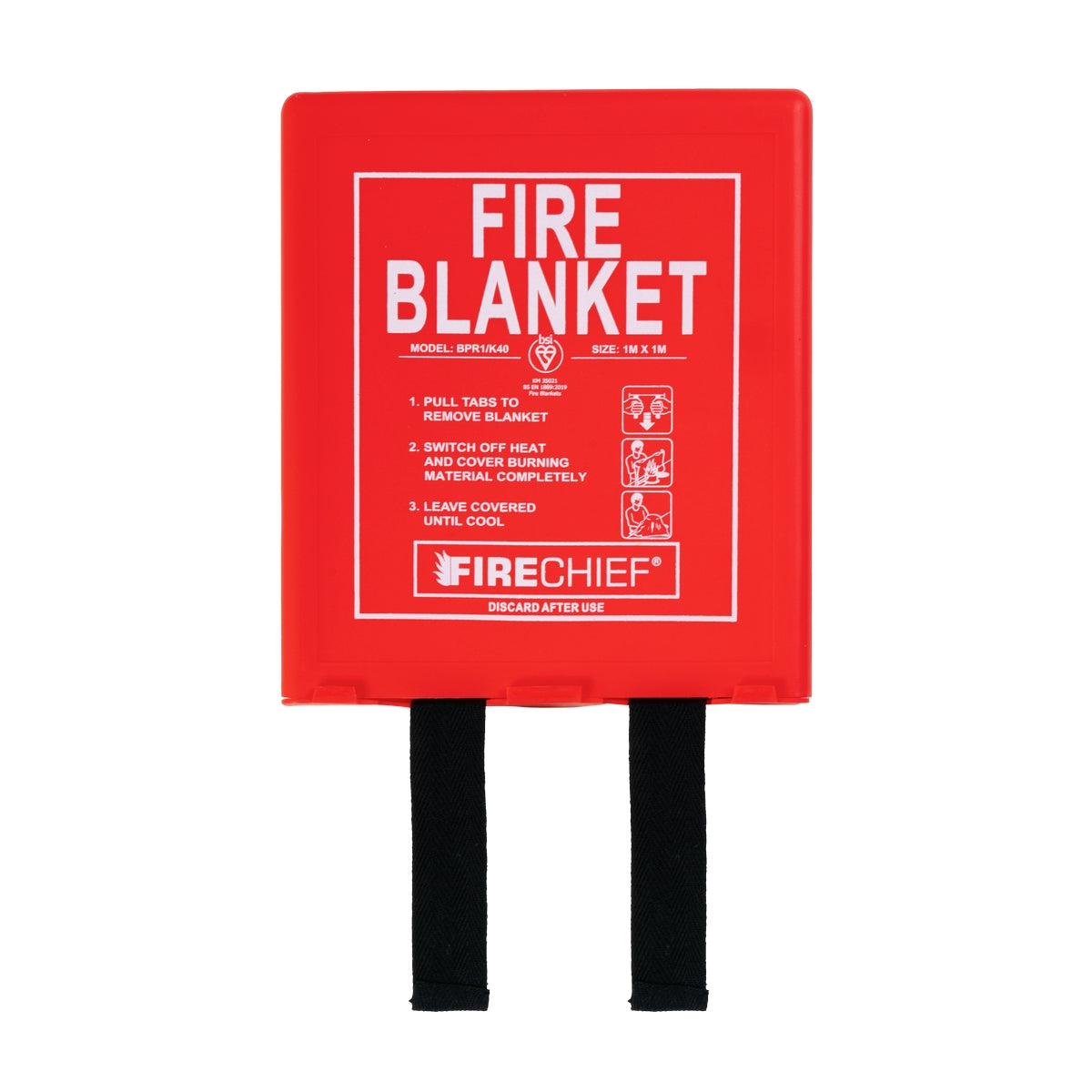 Fire Blanket - 1m x 1m (Rigid Case)