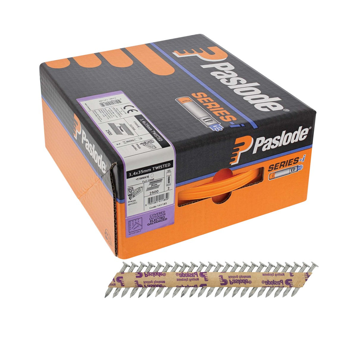 PPN35i Hardened Twist Nails - 3.4 mm x 35 mm