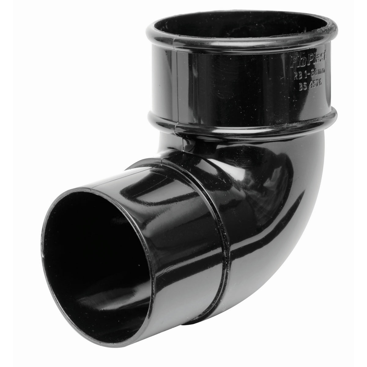 Round Downpipe Bend 90° - Black