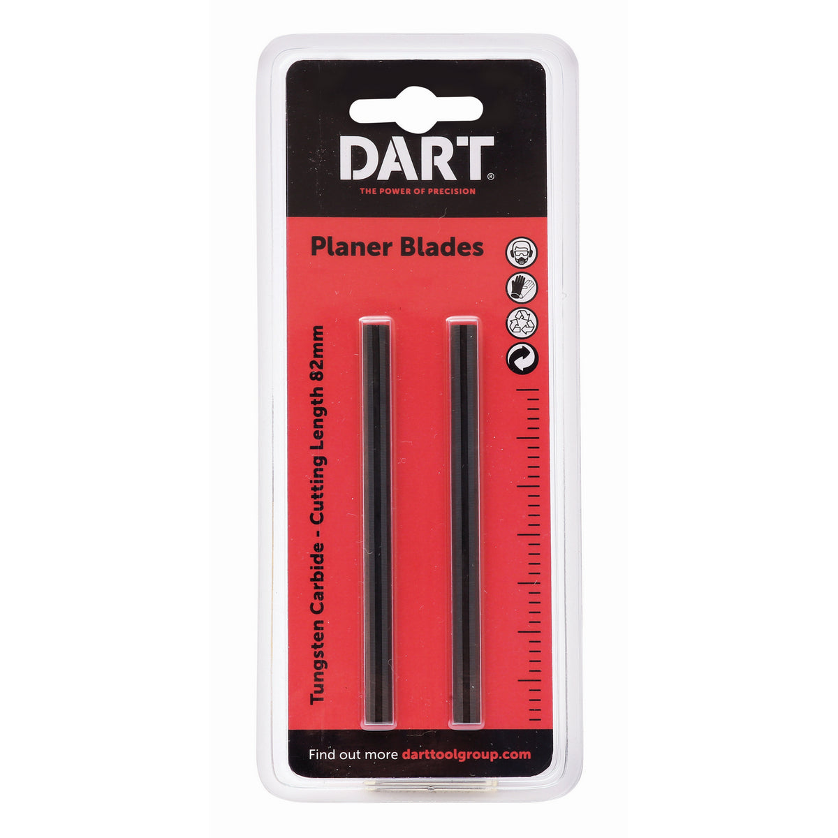 Dart Planer Blades 82 mm (pk/2)