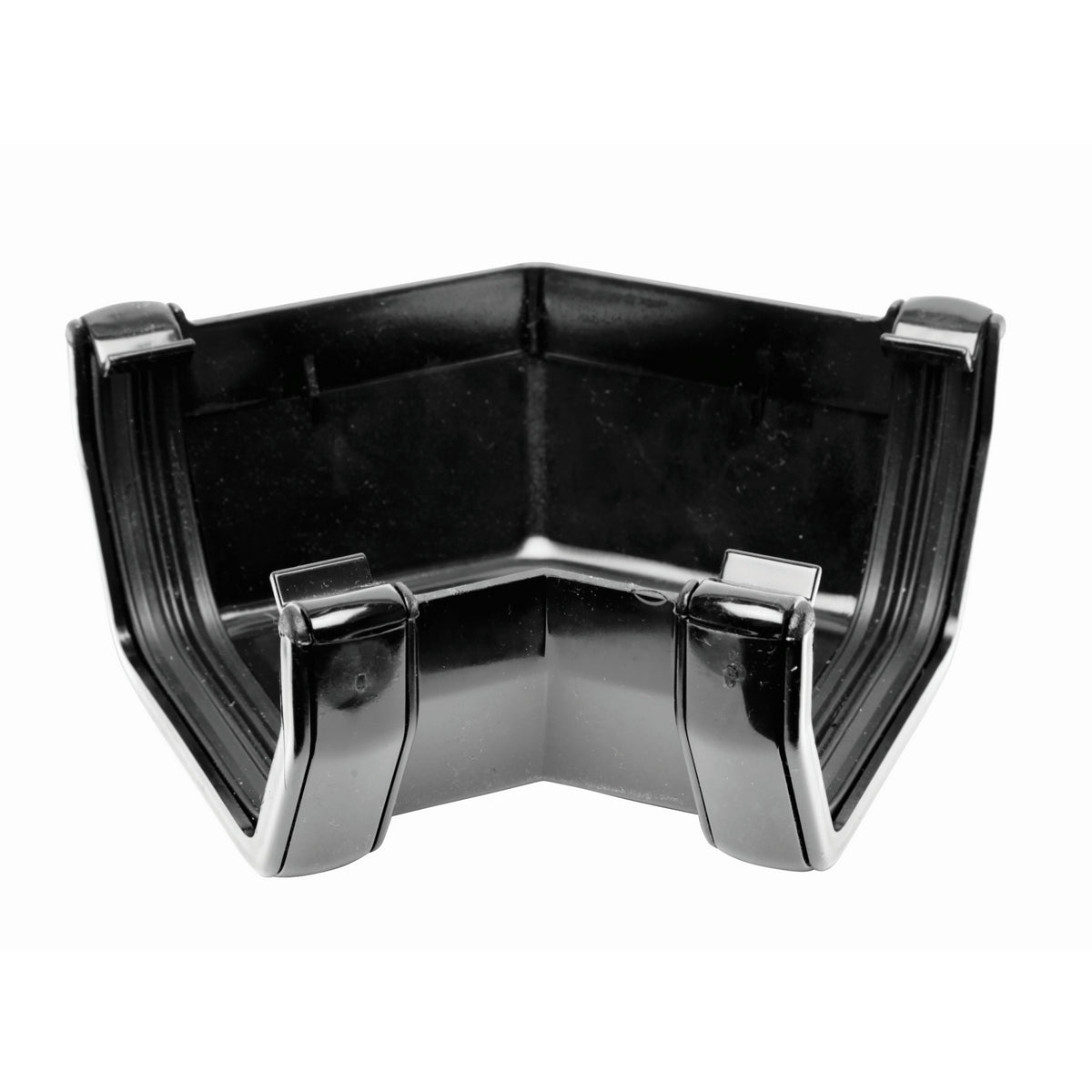 Square Gutter Angle 135° - Black