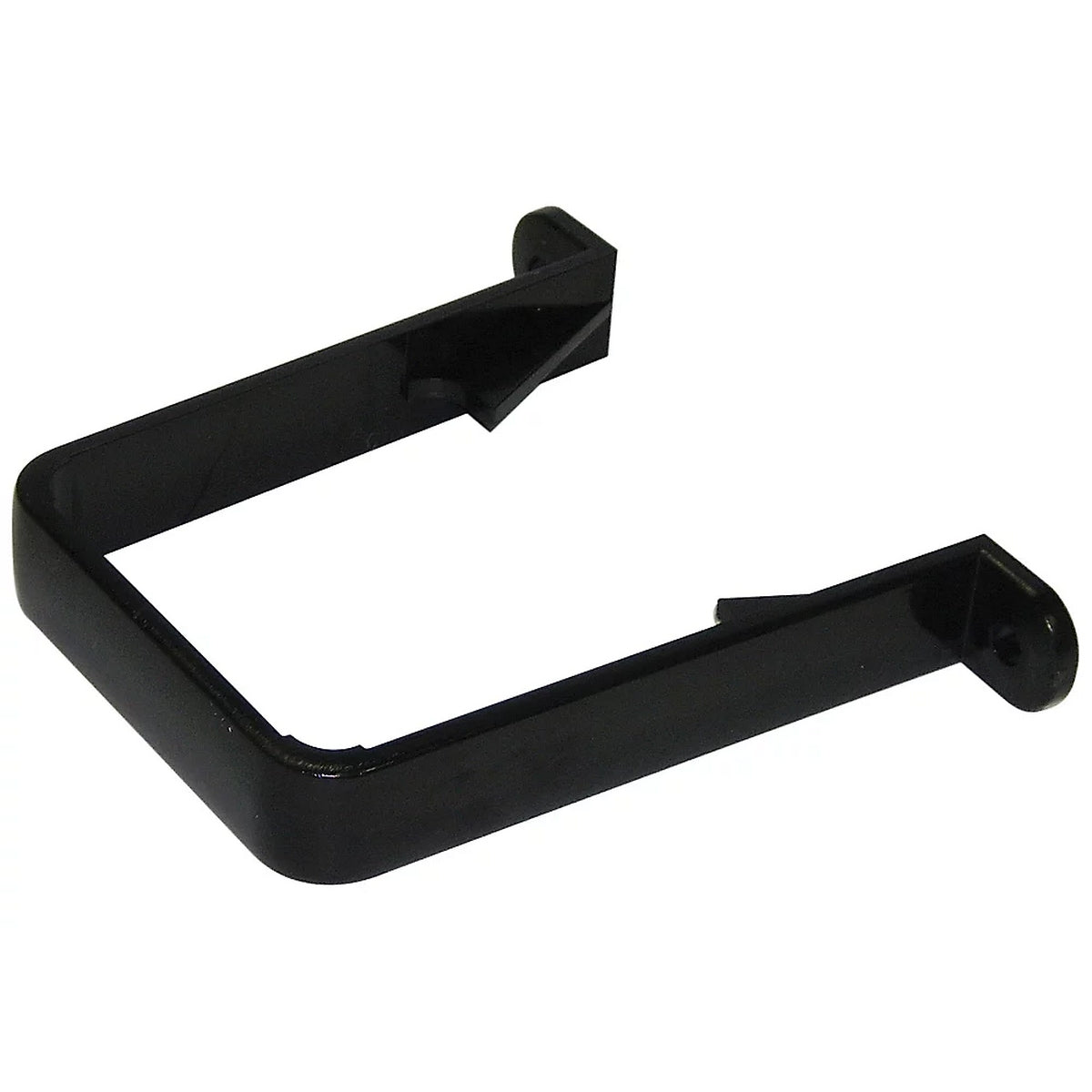 Square Downpipe Clip - Black