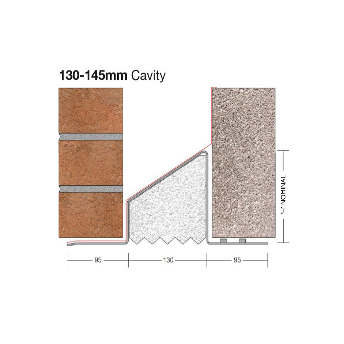Steel Lintel CB130 Standard Duty 2100 mm