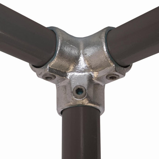 Clamp Fitting 42.4 mm - 3 Way 90° Elbow