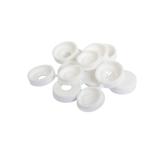 White Plastic Dome Caps 10 g
