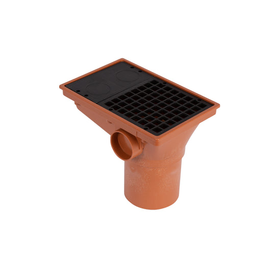 Rectangular Hopper Head & Grid - 240 mm x 150 mm
