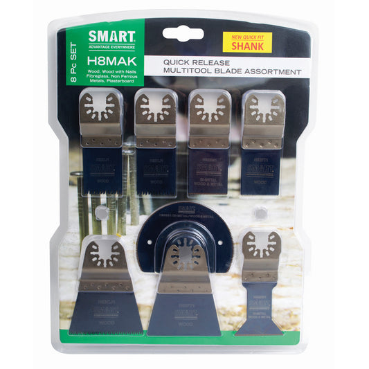 Multi-Tool Metal Blade 8 Piece Set H8MAK