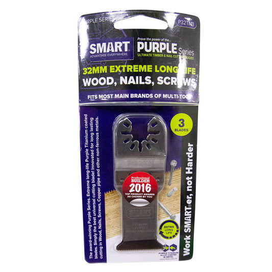 32 mm SMART Purple Series Bi-Metal Blade - Pack 3