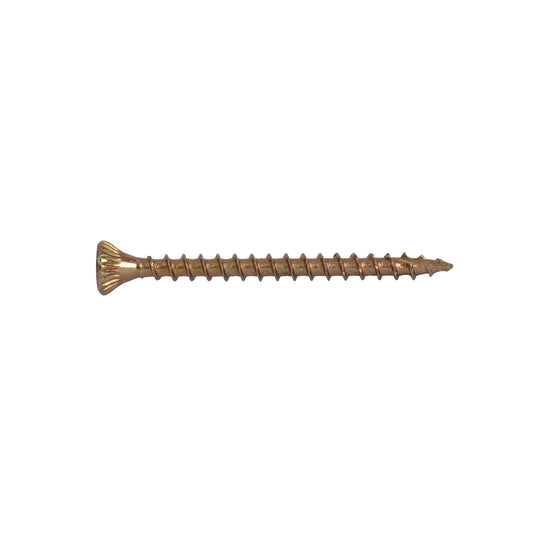 Optimaxx Maxxtub Yellow Pozi Woodscrews - 4 mm x 40 mm