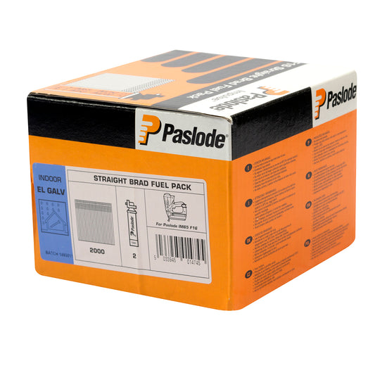 Paslode IM65 Galvanised Straight Brad Nails F16 - 38 mm