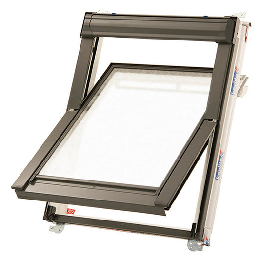 Polar Frosted Therm Centre Piv PVC Roof Window 550 mm x 780 mm