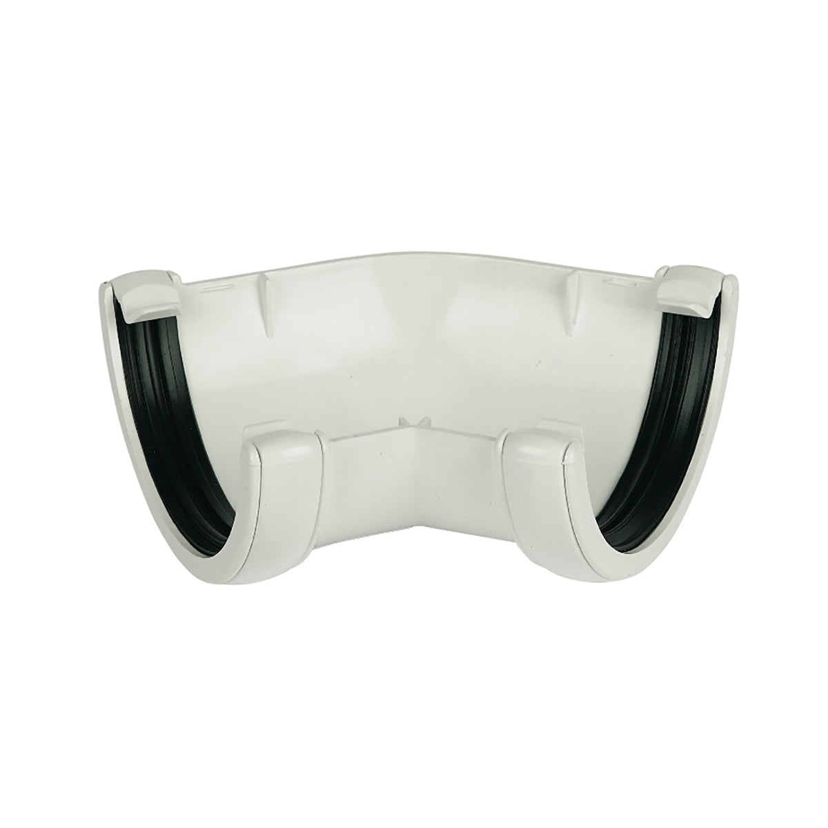 Half Round Gutter Angle 135° - White