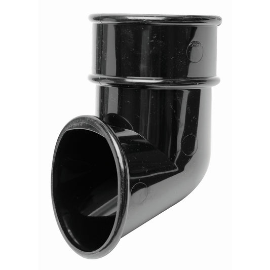 Round Downpipe Shoe - Black