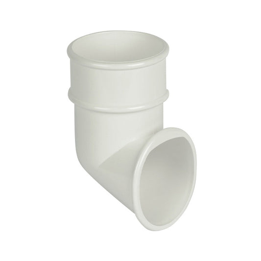 Round Downpipe Shoe - White