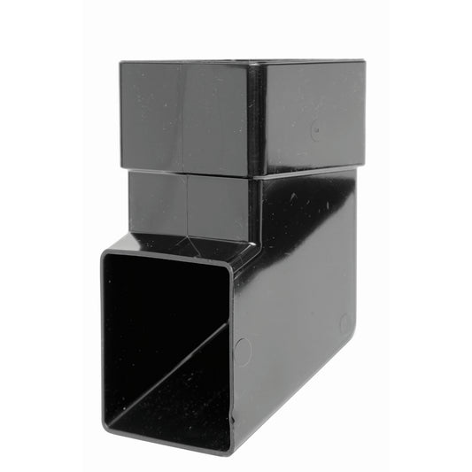 Square Downpipe Shoe - Black