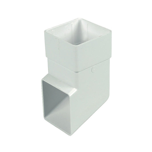 Square Downpipe Shoe - White