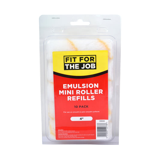 4" Mini Replacement Paint Rollers (pack of 10)