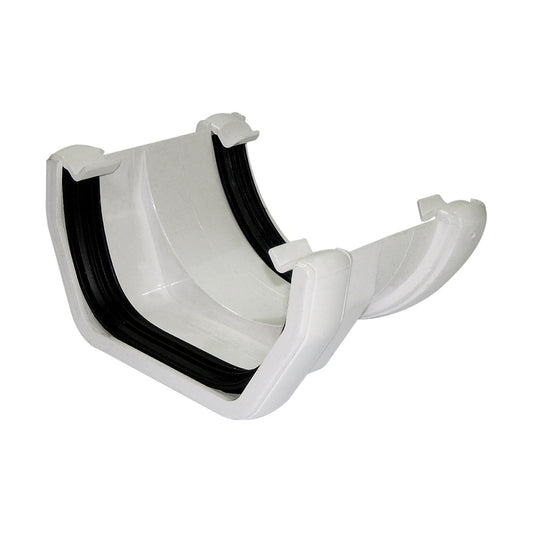 Square to Round Gutter Adaptor - White