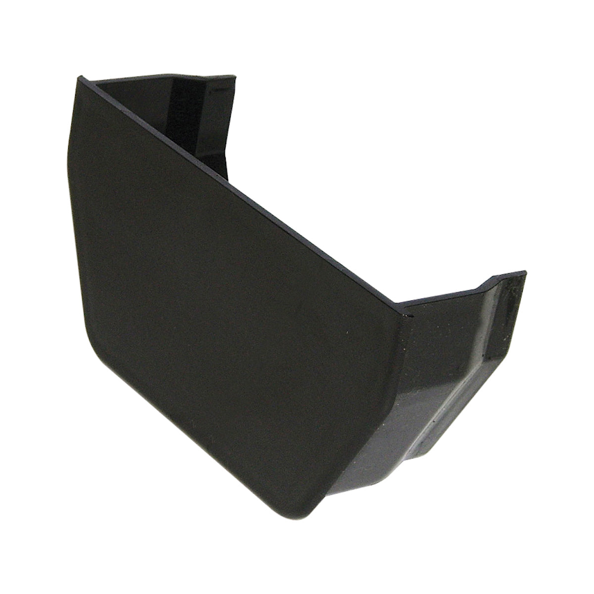 Square Internal Gutter Stopend - Black