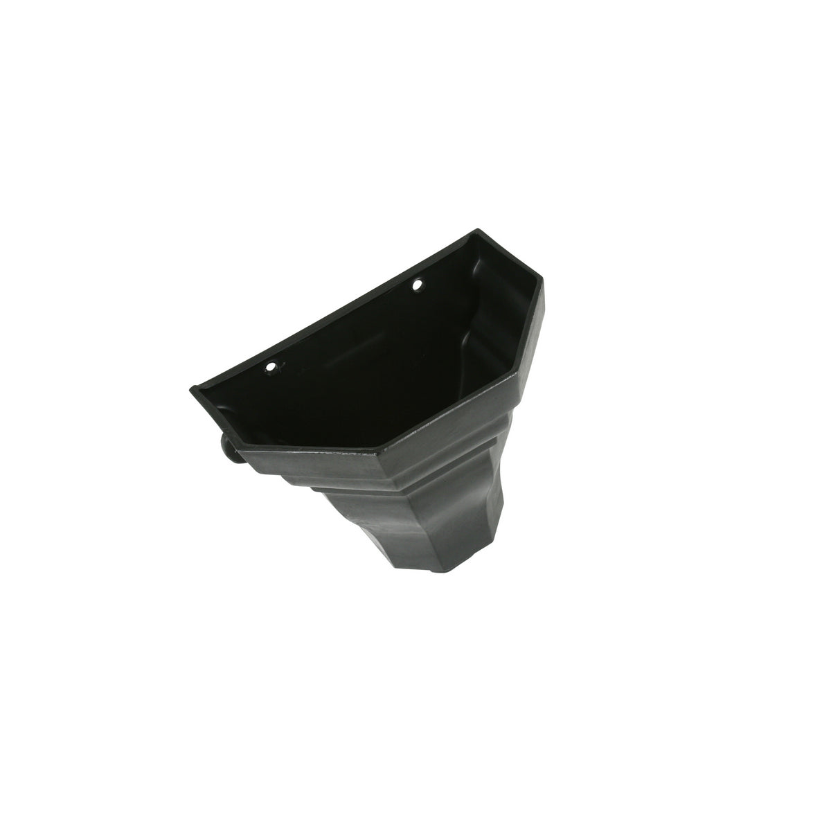 Medium Cast Iron Style Ogee Hopper - Black