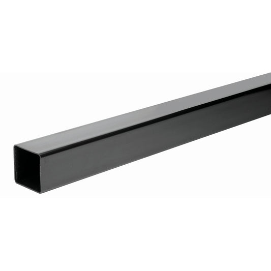 Square Downpipe 65 mm x 2.5 m - Black