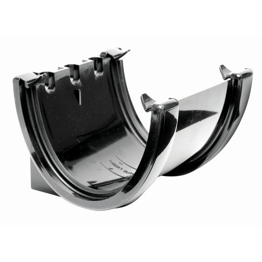 High Capacity Gutter Union Bracket - Black