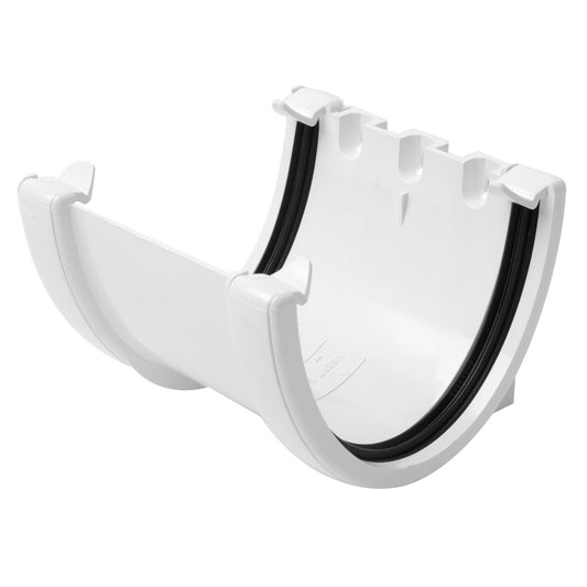 High Capacity Gutter Union Bracket - White
