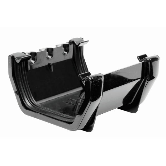 Square Gutter Union Bracket - Black