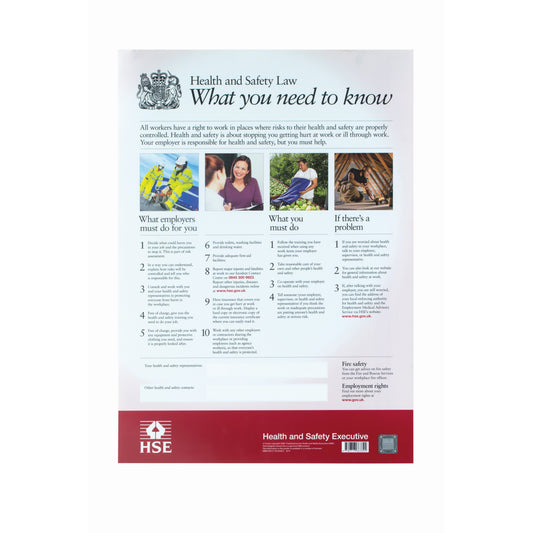 H & S Law Poster - 415 mm x 595 mm