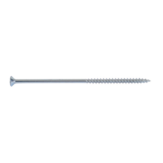 Yellow Passivated CSK Pozi Woodscrew - 6 mm x 150 mm