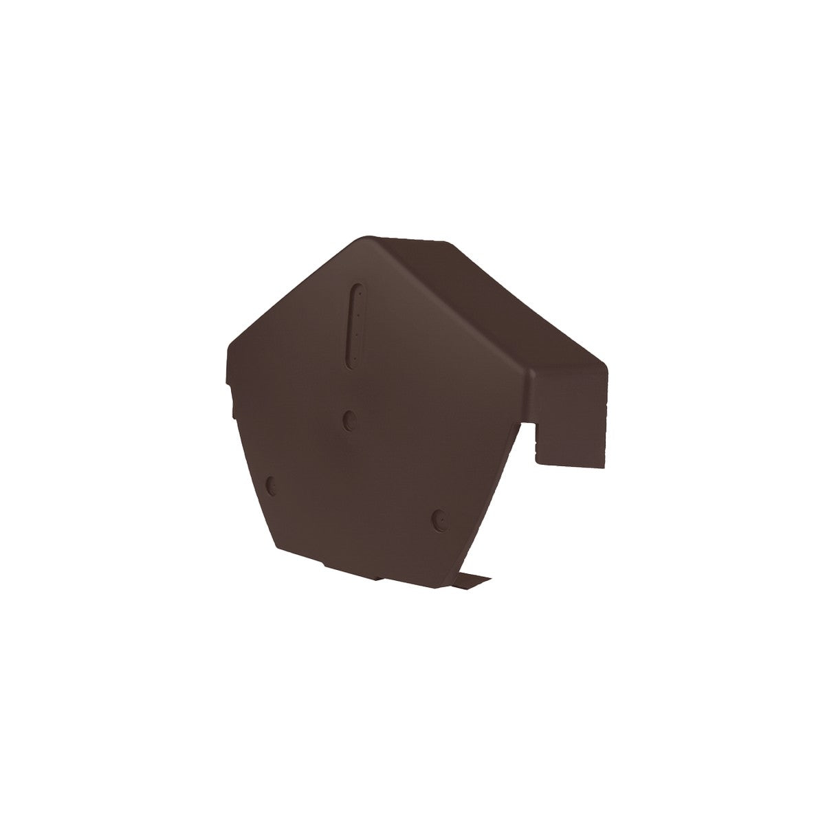 Universal Dry Fix Angled Ridge End Cap - Brown
