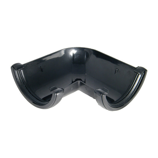 Cast Iron Style Half Round Gutter Angle 90° - Black