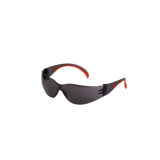 Tinted Wrap Around Safety Glasses - Grey Tint