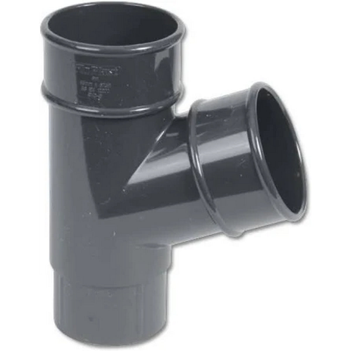 Round Downpipe Branch 67.5° - Anthracite Grey