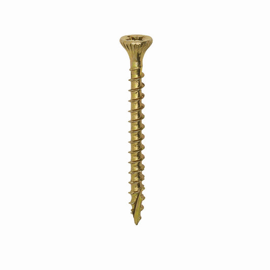 Optimaxx Yellow Pozi Woodscrew - 4 mm x 45 mm