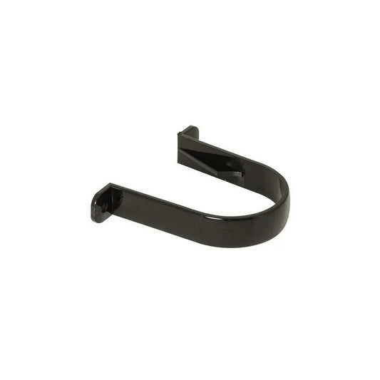 Round Downpipe Clip - Black
